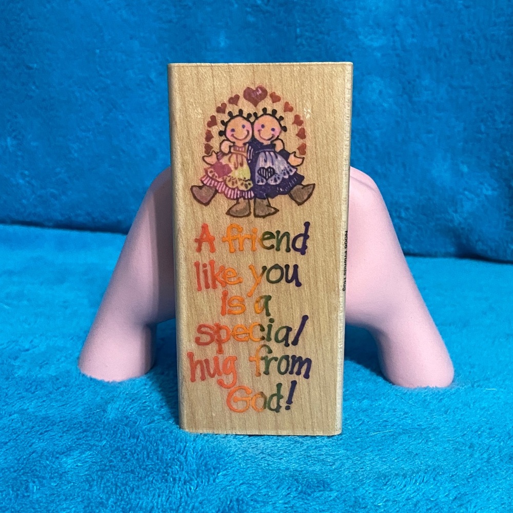 Rubber stamp with Heartwarming Message